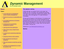 Tablet Screenshot of dynamicmanagement.me.uk